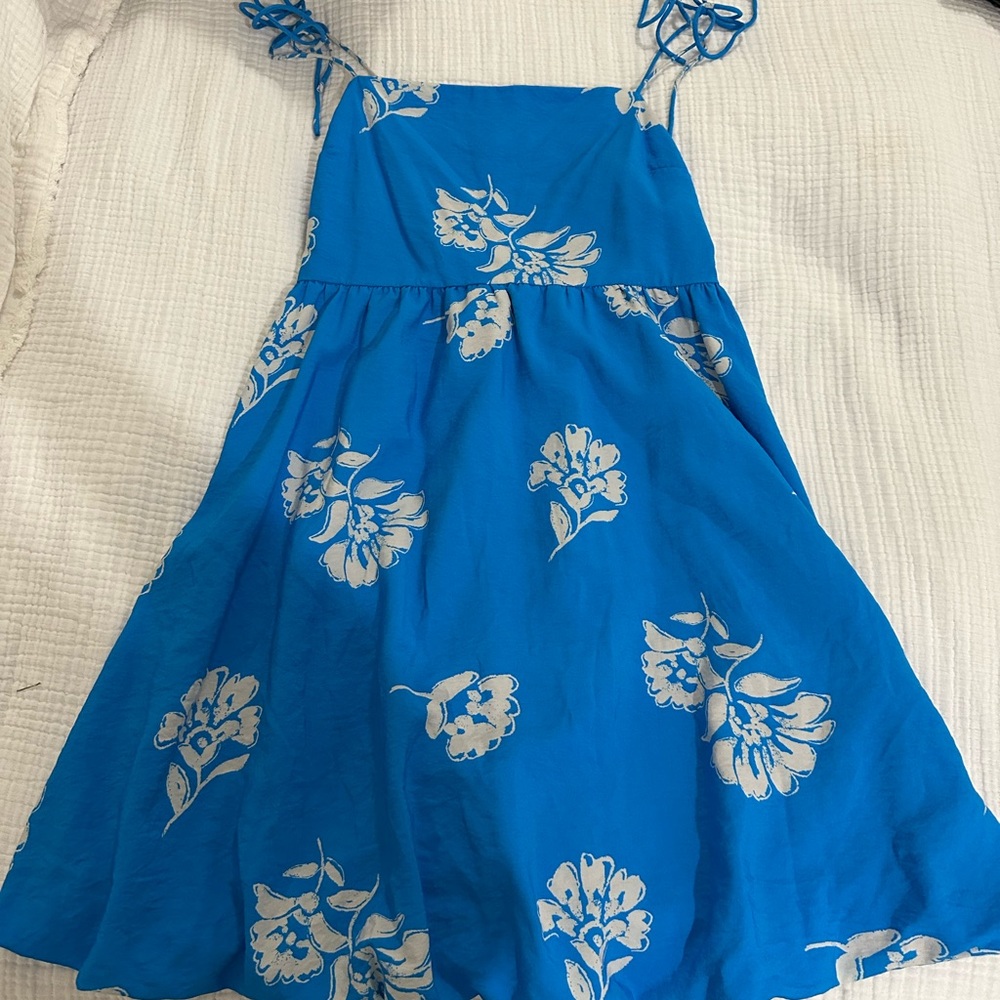 Day + Moon Blue Floral Dress